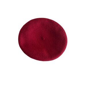 Red Wool Beret By Berets.com Classic Academia Parisian French